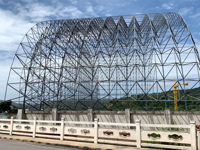永城山寨矿储煤棚网架
